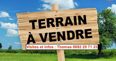 a vendre parcelle de 1170 m2 à sainte-anne proche du bassin bleu